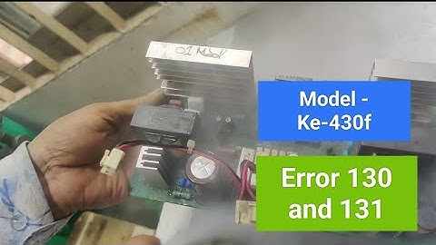 Brother Machine model ke-430fs Error 131 & 130