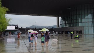 Rainy day walk at Yongsan Family Park, National Museum of Korea, walking in seoul by smilemedia 12,033 views 1 year ago 1 hour, 8 minutes