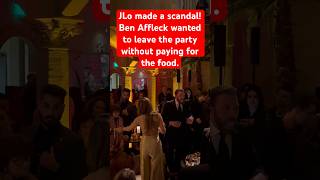 Scandal! Ben Affleck wanted to leave the party without paying for the food. #jenniferlopez #jlo