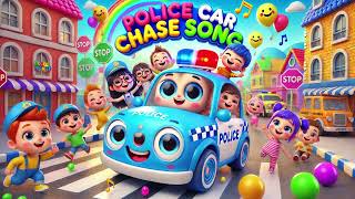 🚓 Police Car Chase Song 🚨🎶 | Kids Action Adventure Music Video 🎵| Nursery Rhymes &amp; Kids Songs