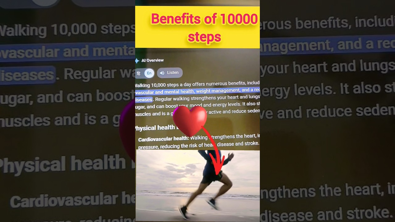 Benefits of 10000 steps 