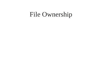 Linux File Ownership