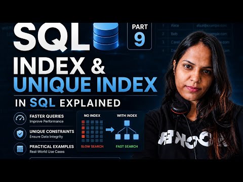 📚 SQL Index and Unique Index Explained with Examples | SQL Tutorial Part 9#indexing 