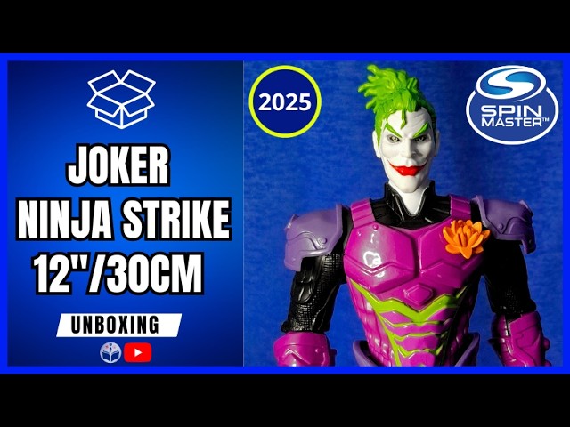 Figurine Articulée Batman Ninja Strike Joker 30 Cm - 11 Points D'articulation, Costume Ninja - Jouet Enfant 3 Ans Et Plus, Collection DC Comics