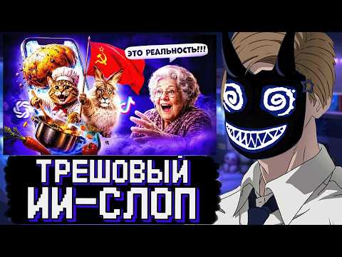 БАШ СМОТРИТ: ТРЕШОВЫЙ ИИ-СЛОП ДЛЯ ТВОЕЙ БАБУШКИ В ТИК ТОКЕ