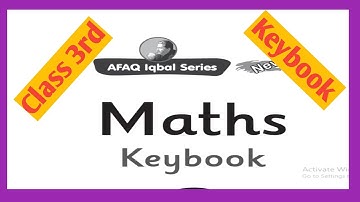 Afaq Iqbal Series Class 3rd Maths || Class 3rd keybook || Full 3 Maths key book