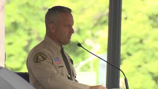 Riverside County Sheriff Chad Bianco speaks at California Peace Officers Ceremony