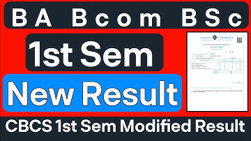 BA Bcom BSc 1st Sem Result Guwahati University | CBCS 1st Sem modified result