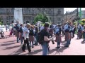 Robert malcolm memorial pipe band in george square