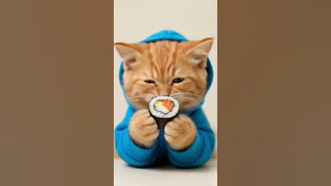 Watch the video about Yummy sushi! 🍣 #cutecat #cute #cuteanimal #funny #cat #kitty #kitten #kittycat #furbaby #catvideos