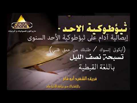 ثيؤطوكية الاحد ايكوتى انسوك طلبتك ابو فام    