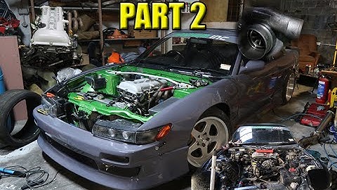 Silvia S13 Build part 2 - ENGINE IN! AND BLOWN FD RX7!?