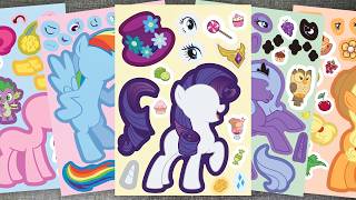 [paper diy] My Little Pony Sticker Book Collection 🌟 Magic Pony Dress Up & Satisfying ASMR screenshot 1