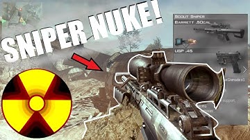 CRAZY Default Class SNIPER NUKE CHALLENGE! (MW2 2019)