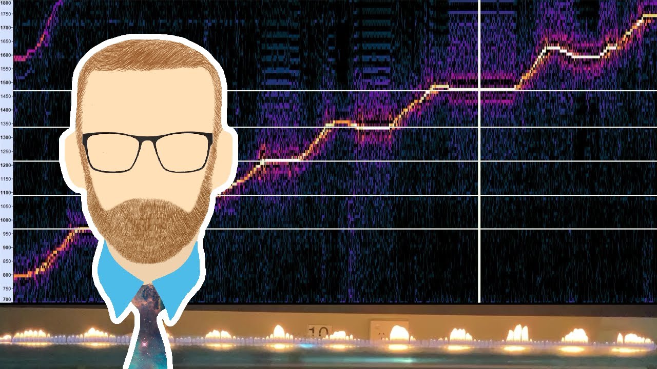 Ruben's tube harmonics
