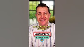 Professional - Meaning, Pronunciation, Synonyms and an Example Sentence (English Word of the Day)