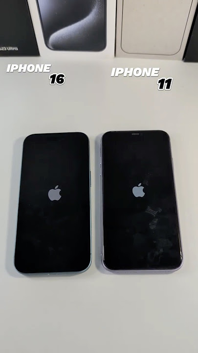 IPhone 11 VS IPhone 16 Boot Up Test