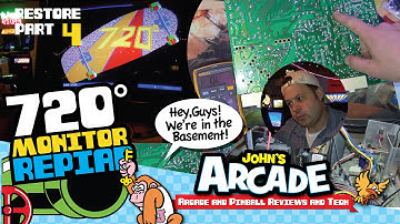 720° Arcade Restore Part #4 - K7500 Contrast Black and White Issue R811 and Purity issue