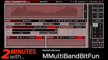 MeldaProduction MMultiBandBitFun VST/AU plugin in action