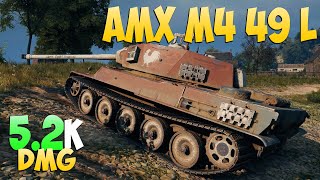 картинка: AMX M4 49 L - 4 Kills 5.2K DMG - Без золота! - Мир Танков