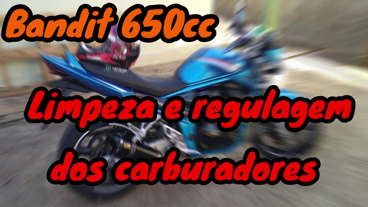 BANDIT 650 - Limpeza e regulagem dos 4 carburadores
