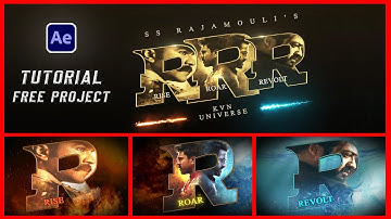 RRR Title Animation V1 #28 | After Effects - E3D | KvN