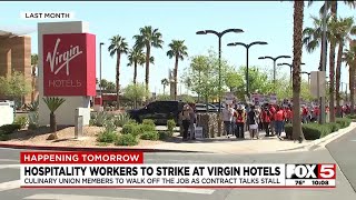 Hospitality workers to strike at Virgin Hotels in Las Vegas