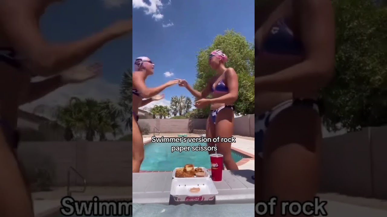 What swimmer doesn’t want food while swimming😅Tag someone you know you would beat📸: @swimswamnews