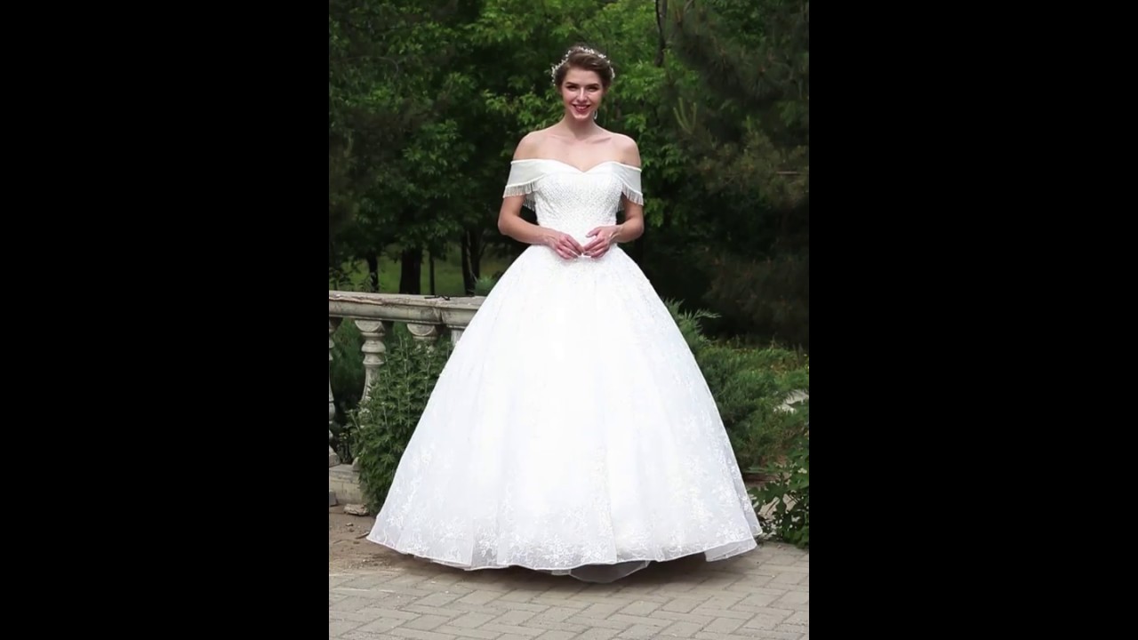 Ball Gown Wedding Dress - Elegant & Luxurious Sparkle & Shine Floor-length/Gowns by LightInTheBox