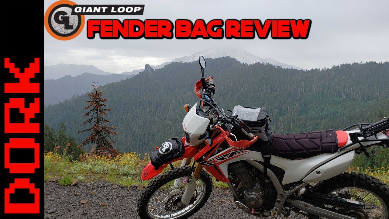 Black/One Size Giant Loop Roll Top Fender Motorcycle Motocycle Bag 