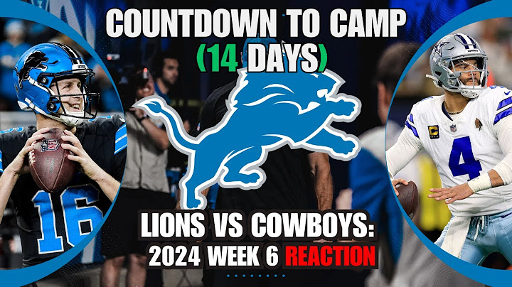 COUNTDOWN TO TRAINING CAMP 2025: Detroit Lions vs Dallas Cowboys Week 6