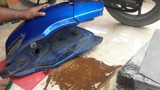 How to clean bike petrol tank | pulsar 180 | bike petrol tank cleaning!!! | bajaj pulsar 180