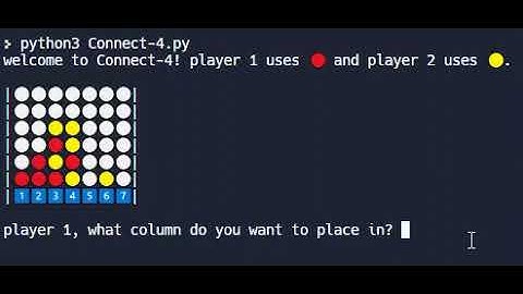Python Connect-4