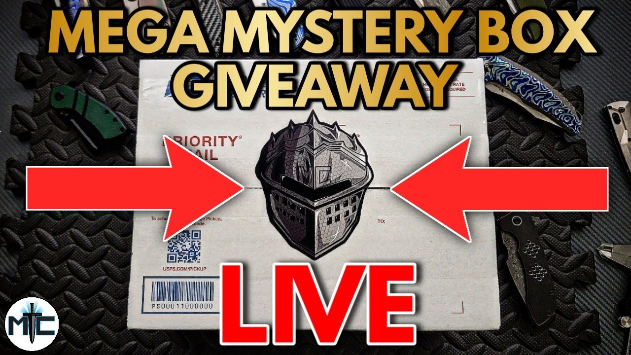 MEGA MYSTERY BOX GIVEAWAY LIVE! + Knives & Knonsense 