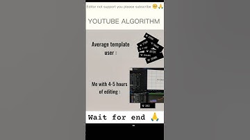 Youtube Algorithm 😞but editor 4-5 hours editing but not support you 🤔#trending #shortvideo #youtube