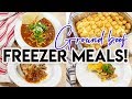 🤩 8 GROUND BEEF FREEZER MEALS FOR $50!! 💵 FREEZER COOKING ON A BUDGET 😀 COOK WITH ME