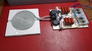 DIY induction heater circuit with flat spiral coil(pancake coil)Full instructions