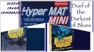 Dragon Shield Night Blue Vs. Midnight Blue Vs. KMC Hyper Mat Mini [Yu-Gi-Oh! TCG Sized. 🐉🛡️🔵⚔️