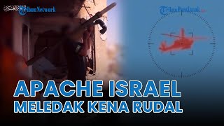 ®️🔴 Helikopter Apache Israel Bolong❗Meledak Dirudal Brigade Al Qassam, Diduga Berisi Tentara IDF