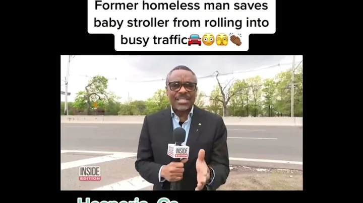 ⚡️Heart stopping moment when a baby's stroller starts rolling towards busy traffic⚡