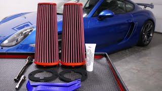 Porsche Cayman Air Filter Replacement 981 Bmc Filters Gt4