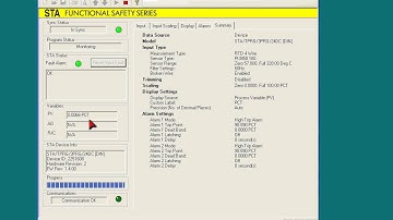 STA TPRG Configuration Software Tutorial Input Scaling Tab