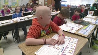 First Grader Shaves Head For Friend With Cancer