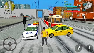 Tram and Car Driver Simulator - Winter Gangster Sim - Android Gameplay