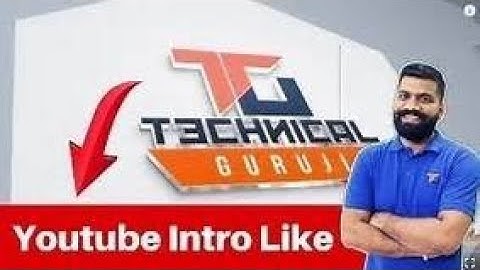 How to Make Intro like Technical Guruji - Technical Guruji jaisa intro kaise banaye