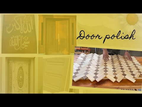 لکڑی کے دروازے کیسے پالش ہوتے ہیں/How are wooden doors polished?#doors #polish#wood works#carpentry