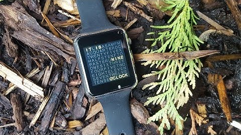 Wordclock on the lilygo t-watch 2020