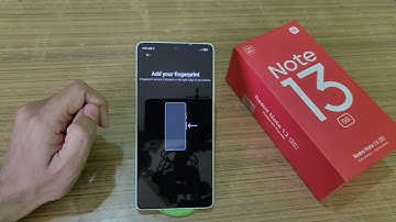 How to set fingerprint lock in redmi note 13 5g [English] Fingerprint setting