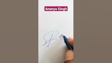 Ananya Singh Name Signature Request done