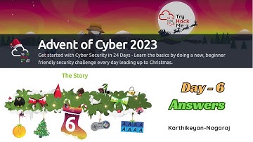Advent of Cyber 2023 - Day 6 Writeup with Answers by Karthikeyan Nagaraj | TryHackMe - Part 2